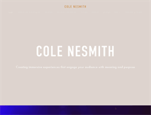 Tablet Screenshot of colenesmith.com